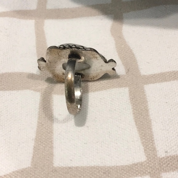 Sterling Rainbow Moonstone Ring, 10 - Picture 2 of 5